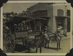 WWII PI donkey carts