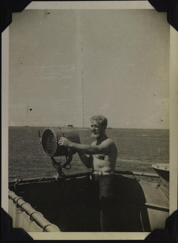 WWII Voyage to Manila signalman working