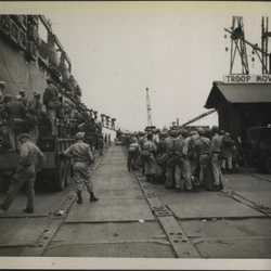 WWII PI Going home troop movement