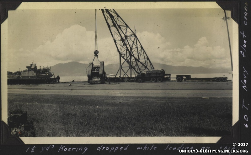 WWII 60T float crane