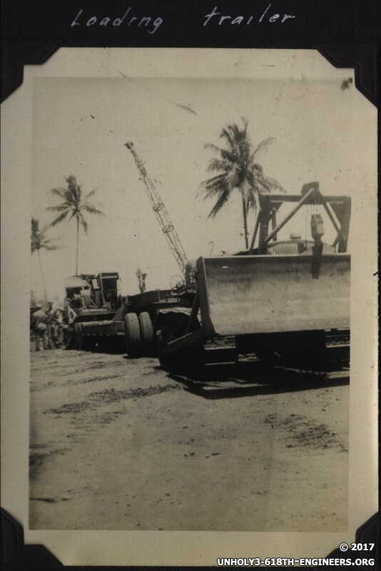 WWII 618 loading trailer