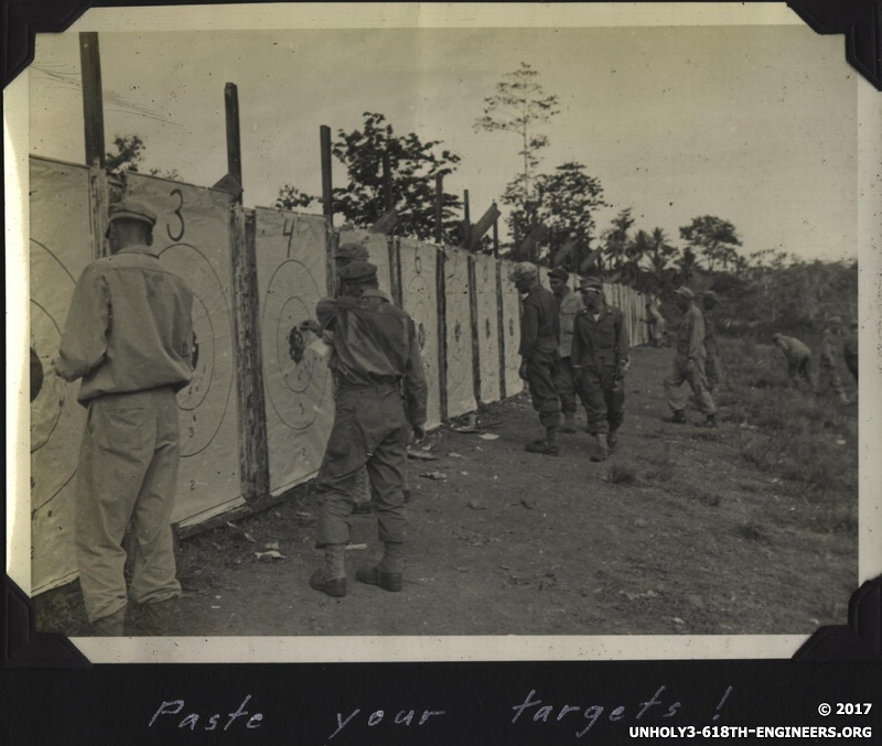 WWII NG rifle range paste tgts