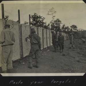 WWII NG rifle range paste tgts