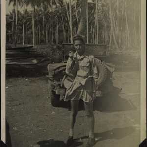 WWII woman with pipe