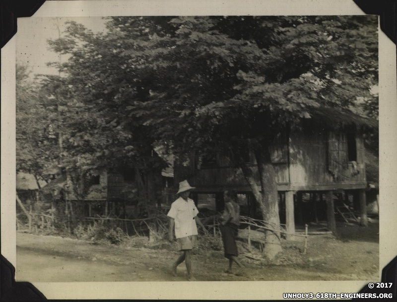 WWII PI people in road