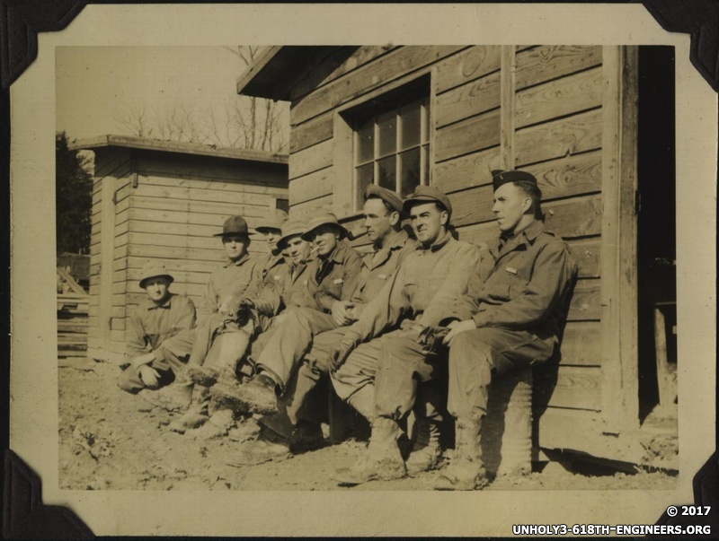 WWII men sitting