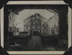 WWII PI poss Asingan church interior