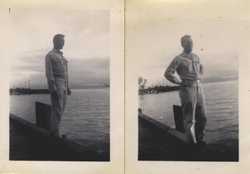 WWII men on dock