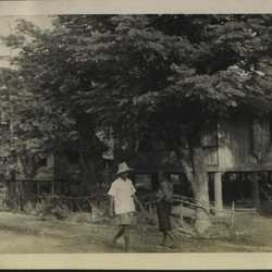 WWII PI people in road