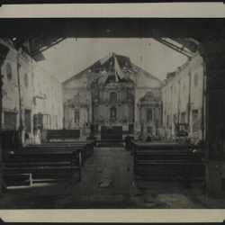 WWII PI poss Asingan church interior