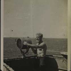 WWII Voyage to Manila signalman working